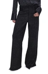 Good American Womens Black Good Ease Rhinestone-embellished Wide-leg Recycled Denim-blend Jeans In Black323