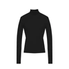 Balenciaga Cashmere Blend Rib Knit Turtleneck In Black