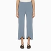 By Malene Birger Light Blue Normann Trousers With Slits In Blue