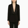 Ivy & Oak Black Single-breasted Jacket In Recycled Cotton In Black