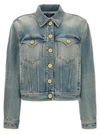 BALMAIN VINTAGE DENIM JACKET CASUAL JACKETS, PARKA LIGHT BLUE