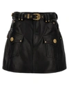 BALMAIN WESTERN SKIRTS BLACK