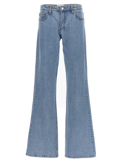 Coperni Wide Leg Jeans In Blue