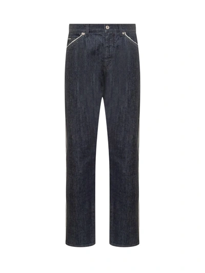 Dolce & Gabbana Five-pocket Selvedge Denim Jeans In Blue
