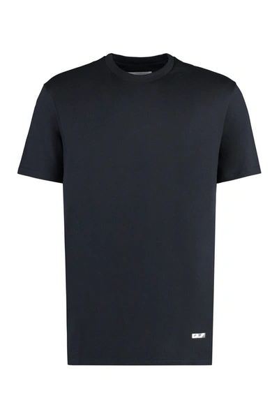 Jil Sander Cotton Crew-neck T-shirt In Black