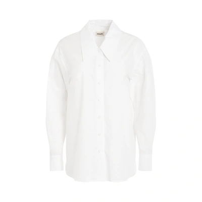 Khaite Lago Cotton Shirt In White