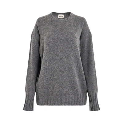 Khaite Camilla Cashmere Sweater In Gray