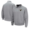 COLOSSEUM COLOSSEUM HEATHER GRAY VANDERBILT COMMODORES TORTUGAS QUARTER-ZIP JACKET