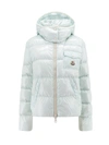 Moncler Andro Hooded Down Puffer Jacket In Blue