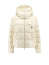 Moncler Andro Hooded Puffer Jacket In Beige