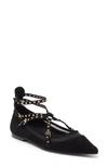 JEFFREY CAMPBELL JEFFREY CAMPBELL VOLATILE ANKLE STRAP POINTED TOE FLAT
