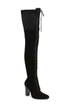 JEFFREY CAMPBELL OLIANNA WINGTIP OVER THE KNEE BOOT