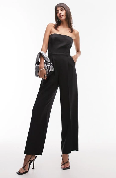 TOPSHOP TOPSHOP TAILORED BANDEAU JUMPSUIT