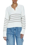 PISTOLA ARLO STRIPE COTTON POLO SWEATER