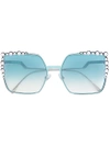 FENDI FENDI EYEWEAR CAN EYE SUNGLASSES - METALLIC,FF0259S12220481