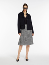 MAX MARA PLEATED PRINTED SILK SKIRT