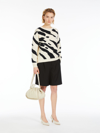 Max Mara Cotton Inlay Sweater In Black