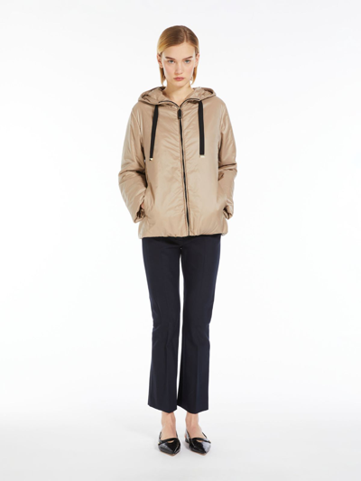 Max Mara Water-resistant Canvas Travel Jacket In Neutral