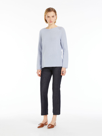 Max Mara Wool And Cashmere Sweater In Blue