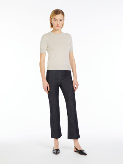 Max Mara Wool Crew-neck Sweater In Neutral