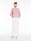 Max Mara Relaxed-fit Cotton Sweater In Pink