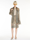 Max Mara Oversized Python-print Tunic In Beige