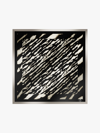 Max Mara Silk Twill Scarf In Optical White