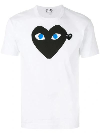Comme Des Garçons Play Small Heart T-shirt Clothing In White
