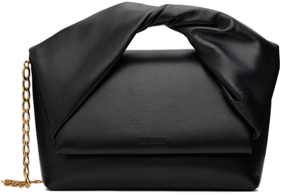 Jw Anderson Black Large Twister Bag In 999 Black