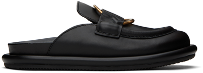 MONCLER BLACK BELL MULES