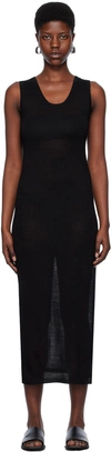 LAUREN MANOOGIAN BLACK TANK MAXI DRESS