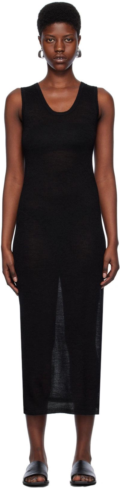 Lauren Manoogian Black Tank Maxi Dress In B01 Black