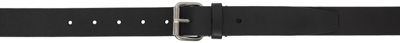 Vetements Black Gothic Logo Belt In Black / Silver