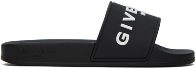 Givenchy Sandalo Slide Con Logo In Black