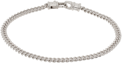 Tom Wood Silver Curb M Bracelet