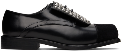 Stefan Cooke Black Studded Shield Derbys