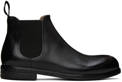 Marsèll Black Zucca Media Beatles Chelsea Boots In Nero