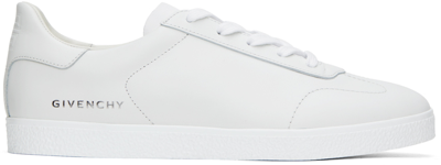 Givenchy White Town Sneakers In 100-white