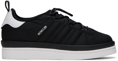 Moncler Genius Moncler X Adidas Originals Black Campus Sneakers In 999 Black