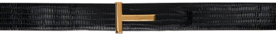 Tom Ford Black T Icon Belt