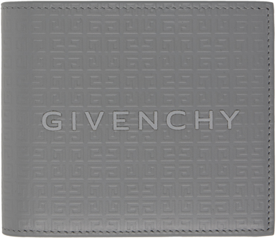 Givenchy Grey 4g Micro Leather Wallet In 050-light Grey