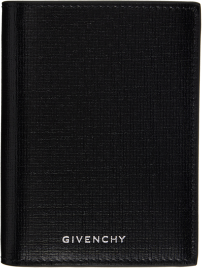 Givenchy Black 4g Classic Leather Wallet In 001-black