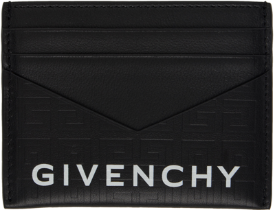 Givenchy Black G-cut 4g Leather Card Holder