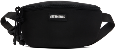 Vetements Black Logo Belt Bag