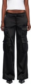 OFF-WHITE BLACK TOYBOX TROUSERS