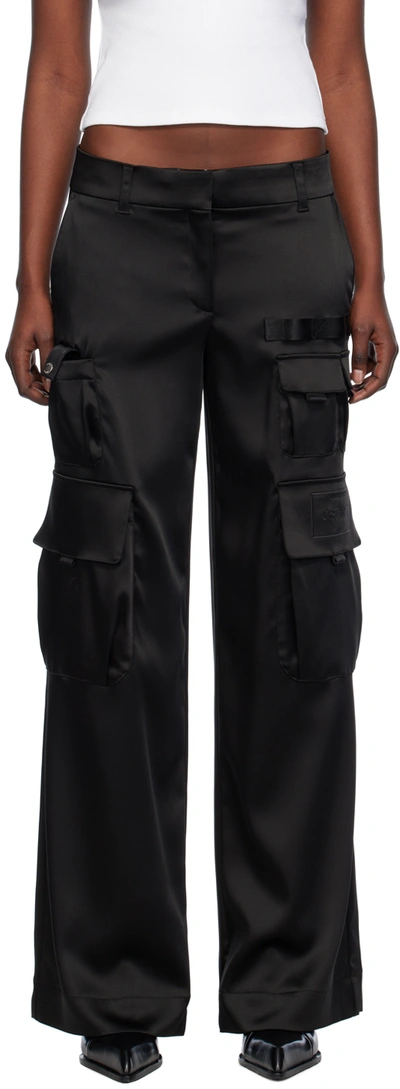 OFF-WHITE BLACK TOYBOX TROUSERS