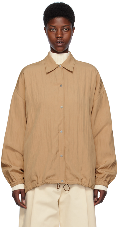 Studio Nicholson Tan Coach Jacket In Sand