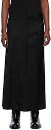 Studio Nicholson Jaya Draped Maxi Skirt In Black