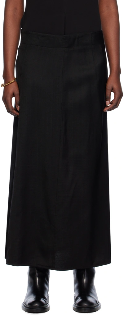 Studio Nicholson Black Jaya Maxi Skirt