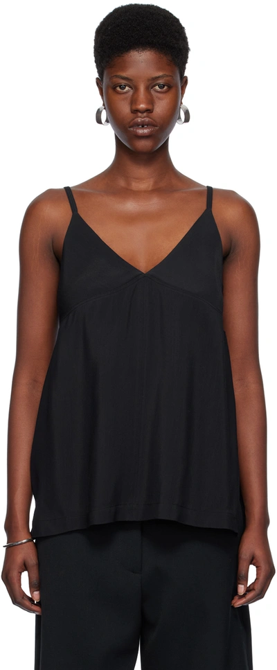 Studio Nicholson Navy V-neck Camisole In Darkest Navy